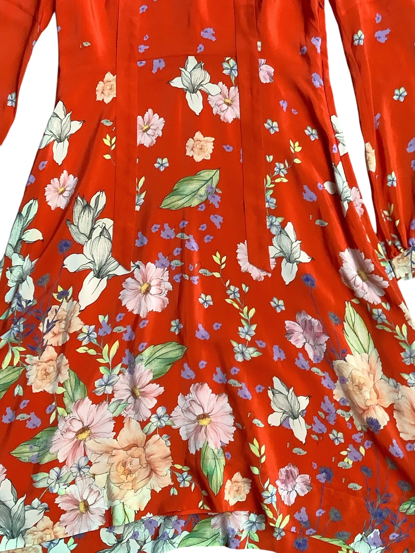 Dress Party Midi By Anthropologie In Orange, Size: 4