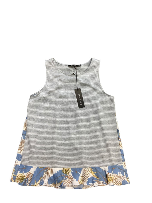 Top Sleeveless By Doe & Rae In Grey, Size: S