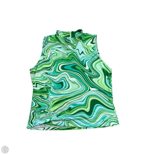 Top Sleeveless By White Birch In Green, Size: 3x