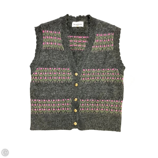 Vest Sweater By Heartloom In Grey, Size: S