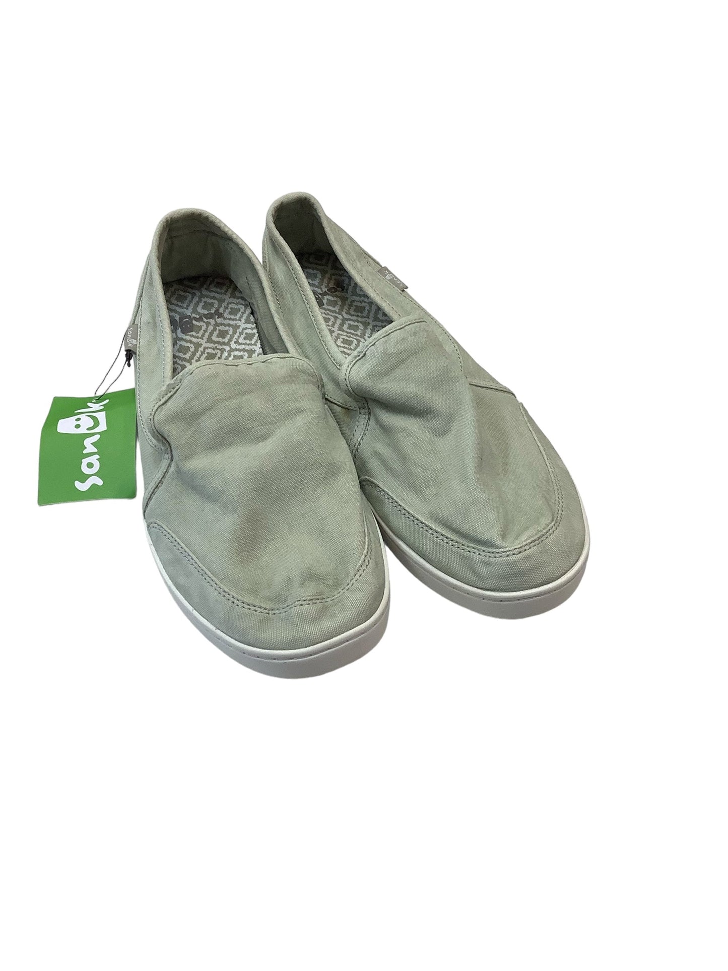 Green Shoes Flats Sanuk, Size 8