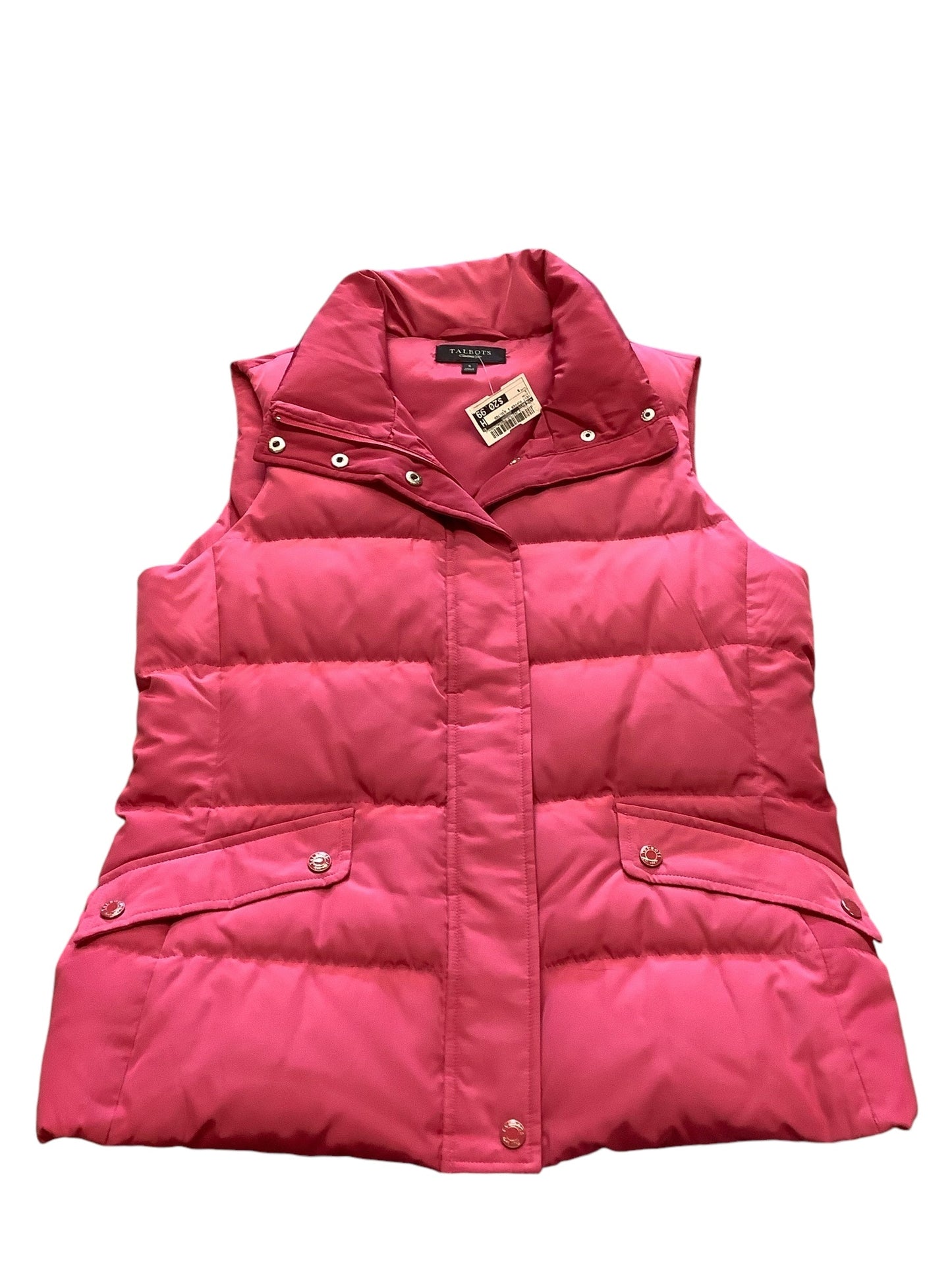 Vest Puffer & Quilted By Talbots In Pink, Size: S