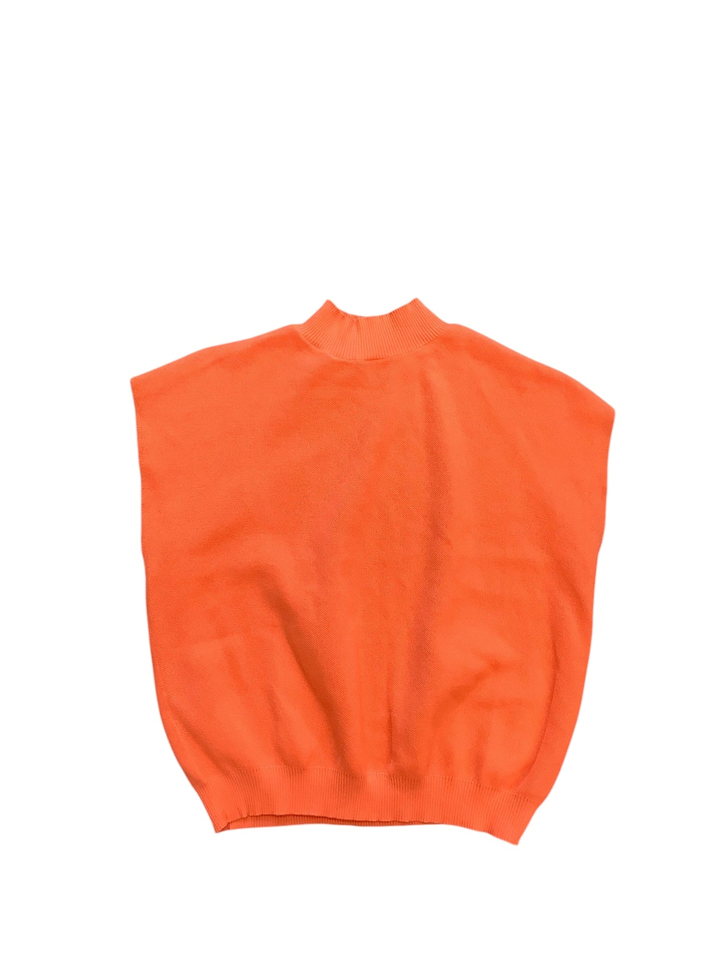 Top Short Sleeve Basic By Shein In Orange, Size: L