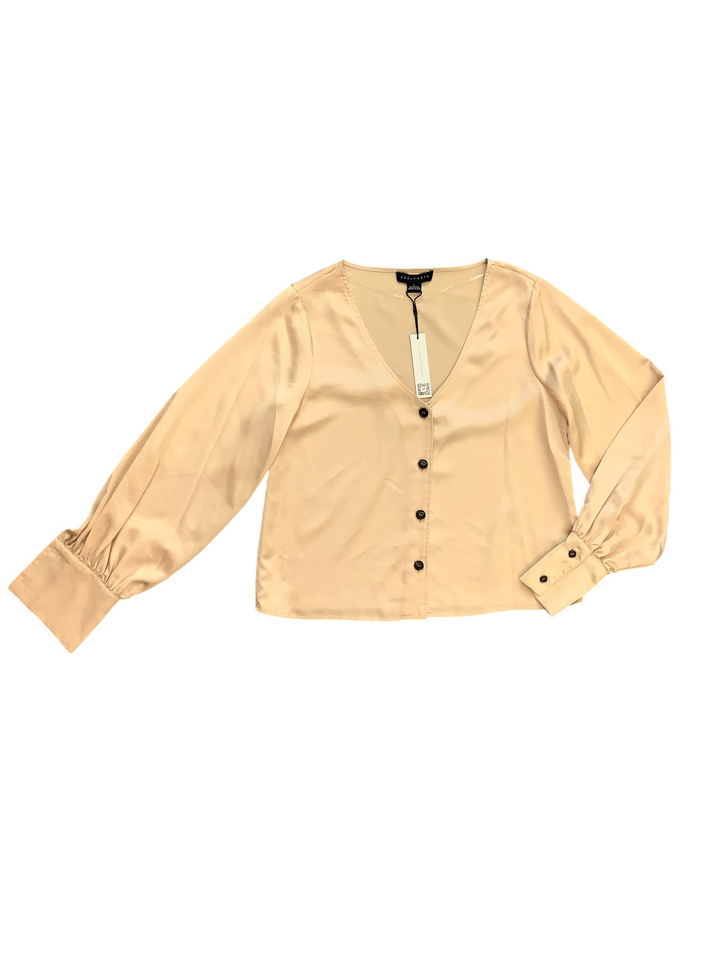 Top Long Sleeve By Sanctuary In Gold, Size: S