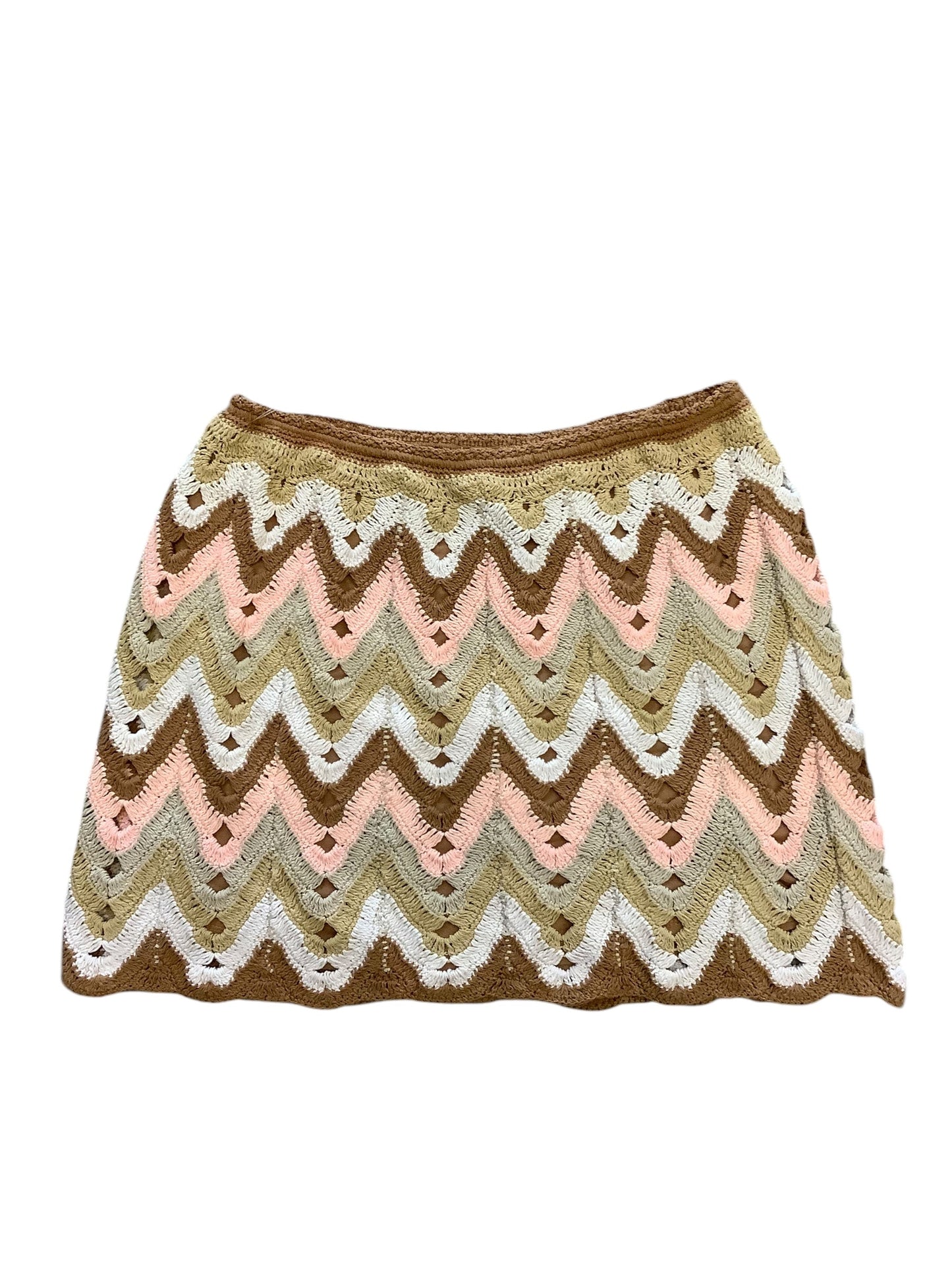 Skirt Mini & Short By Free People In Brown, Size: L