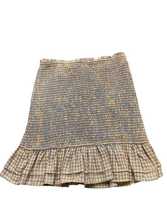 Skirt Mini & Short By Hem & Thread In Blue, Size: M