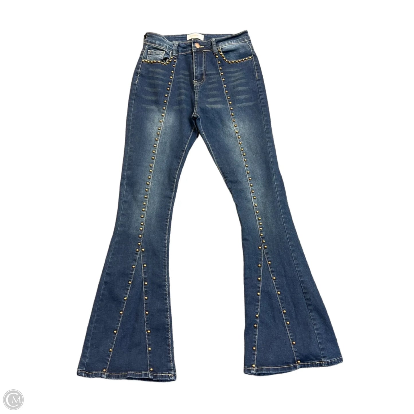 Jeans Flared By Bamboo In Blue Denim, Size: 8