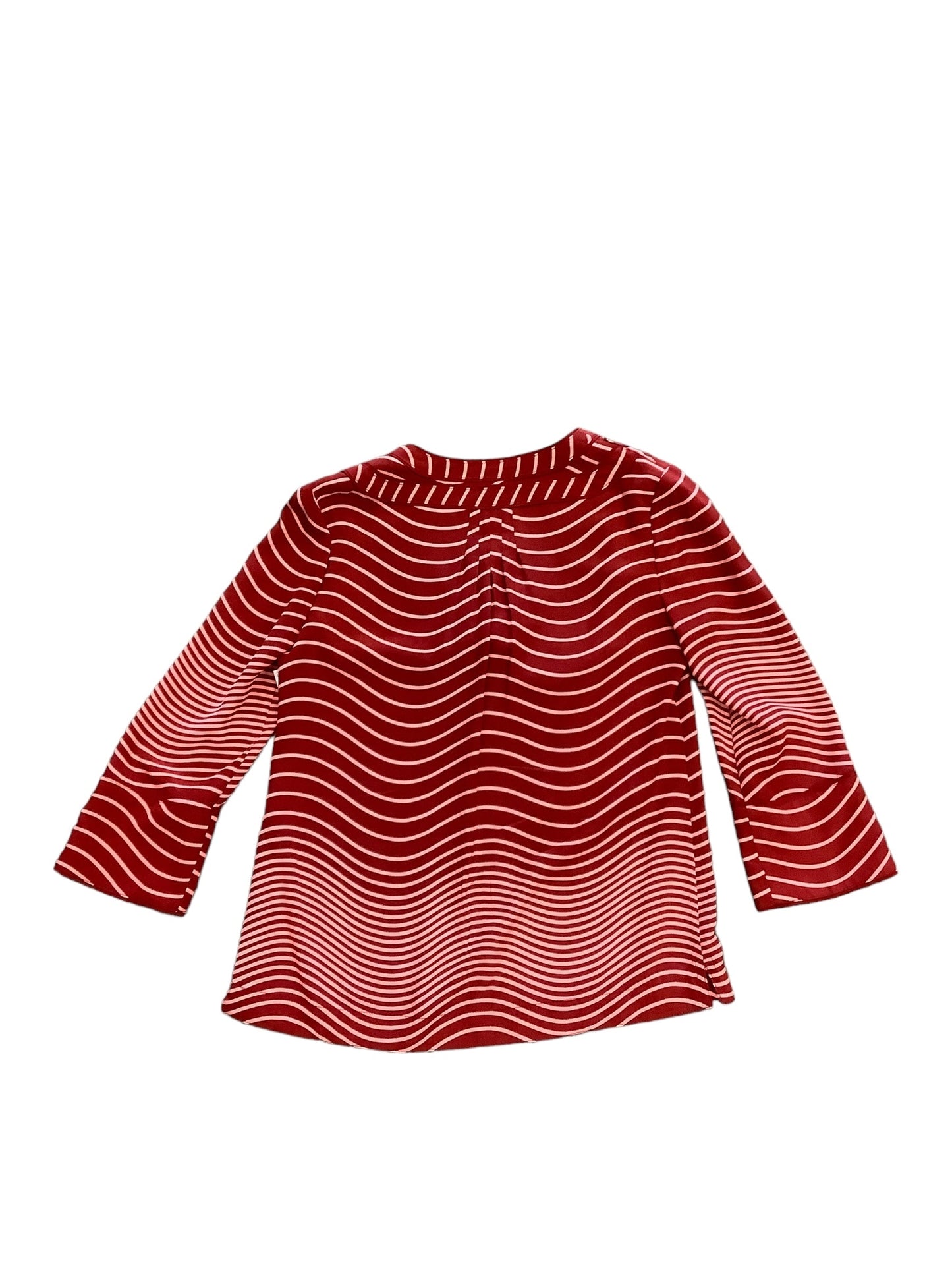 Red Top Long Sleeve Tory Burch, Size 4