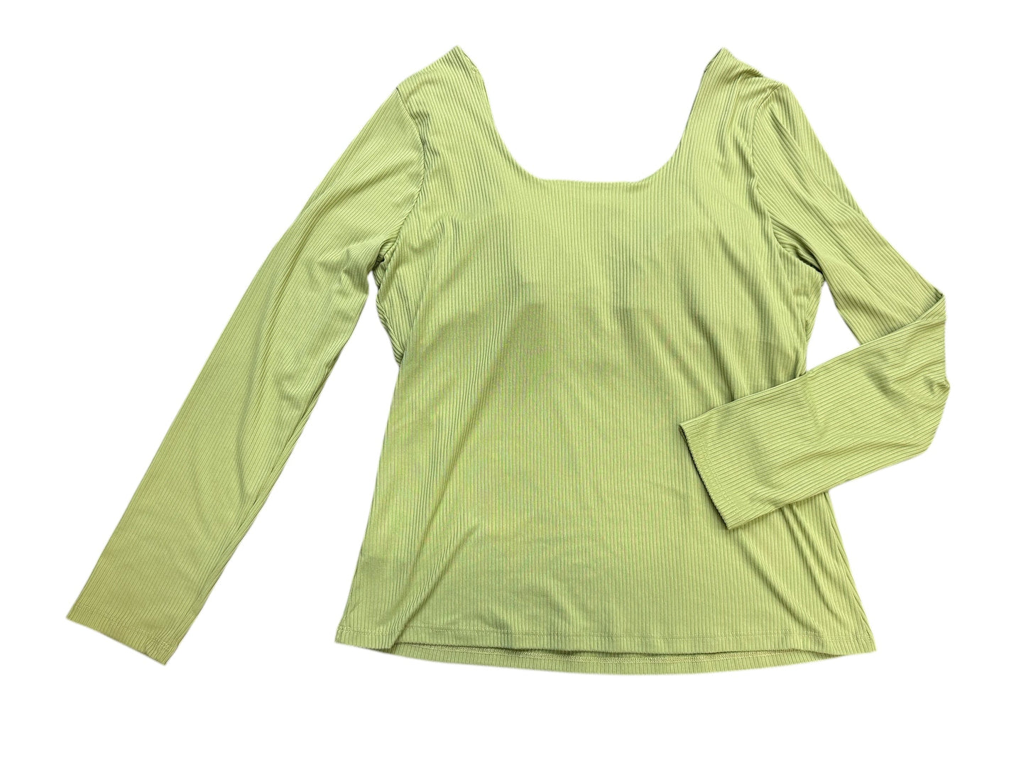 Top Long Sleeve Basic By White Birch In Green, Size: 2x