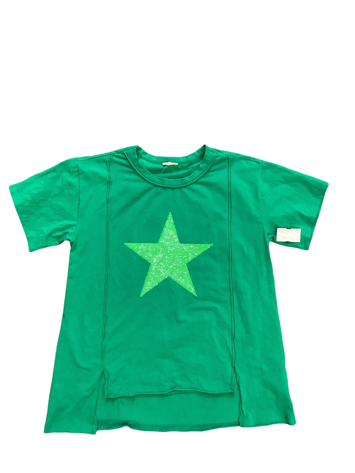 Top Short Sleeve By Jodifl In Green, Size: M