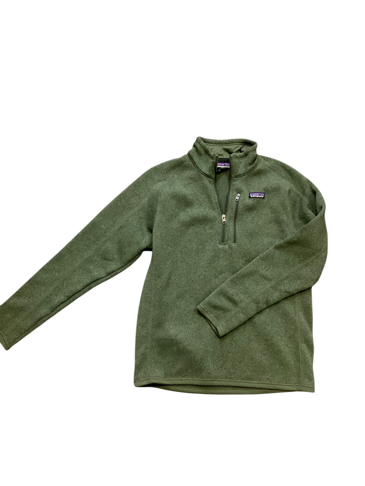 Athletic Jacket By Patagonia In Green, Size: M