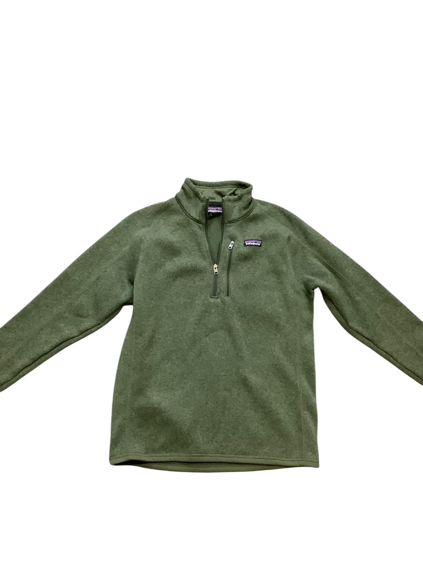 Athletic Jacket By Patagonia In Green, Size: M