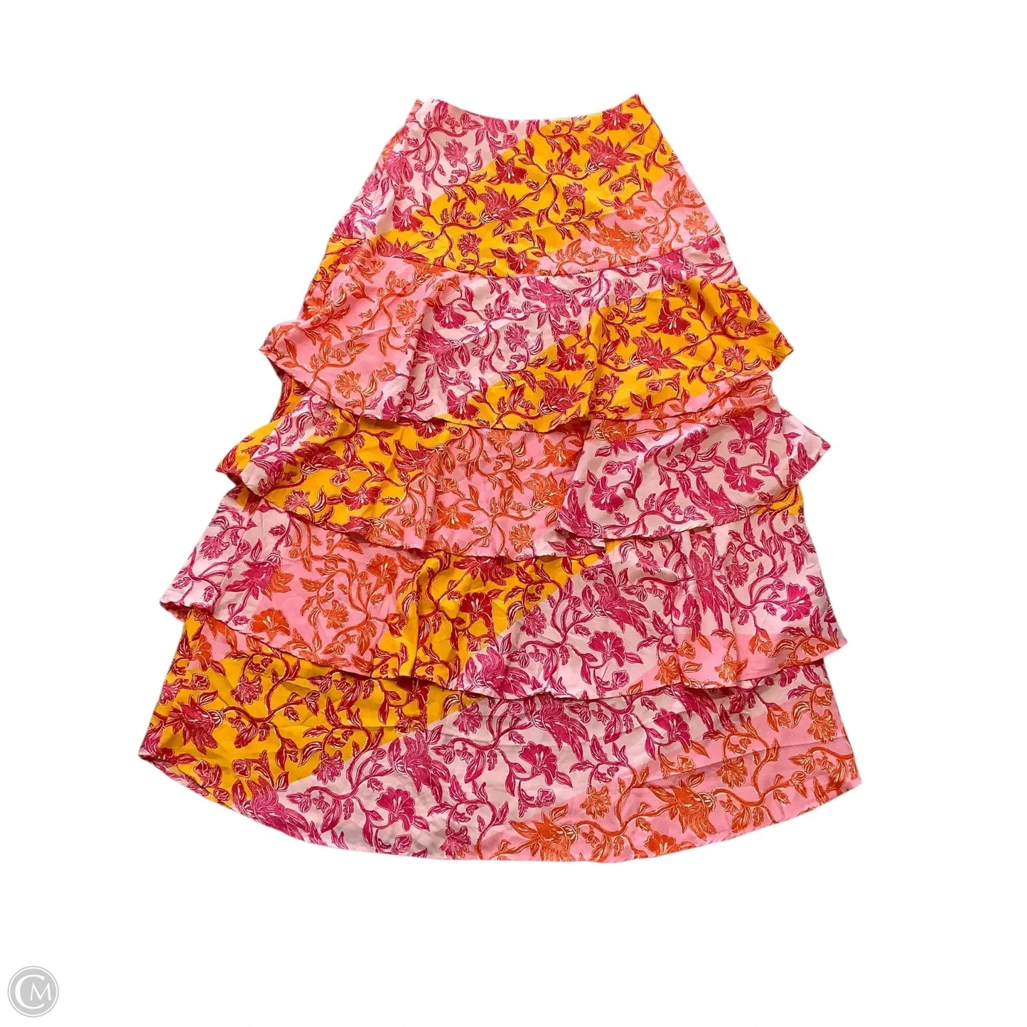 Skirt Set 2pc By Boohoo Boutique In Orange & Pink, Size: 8