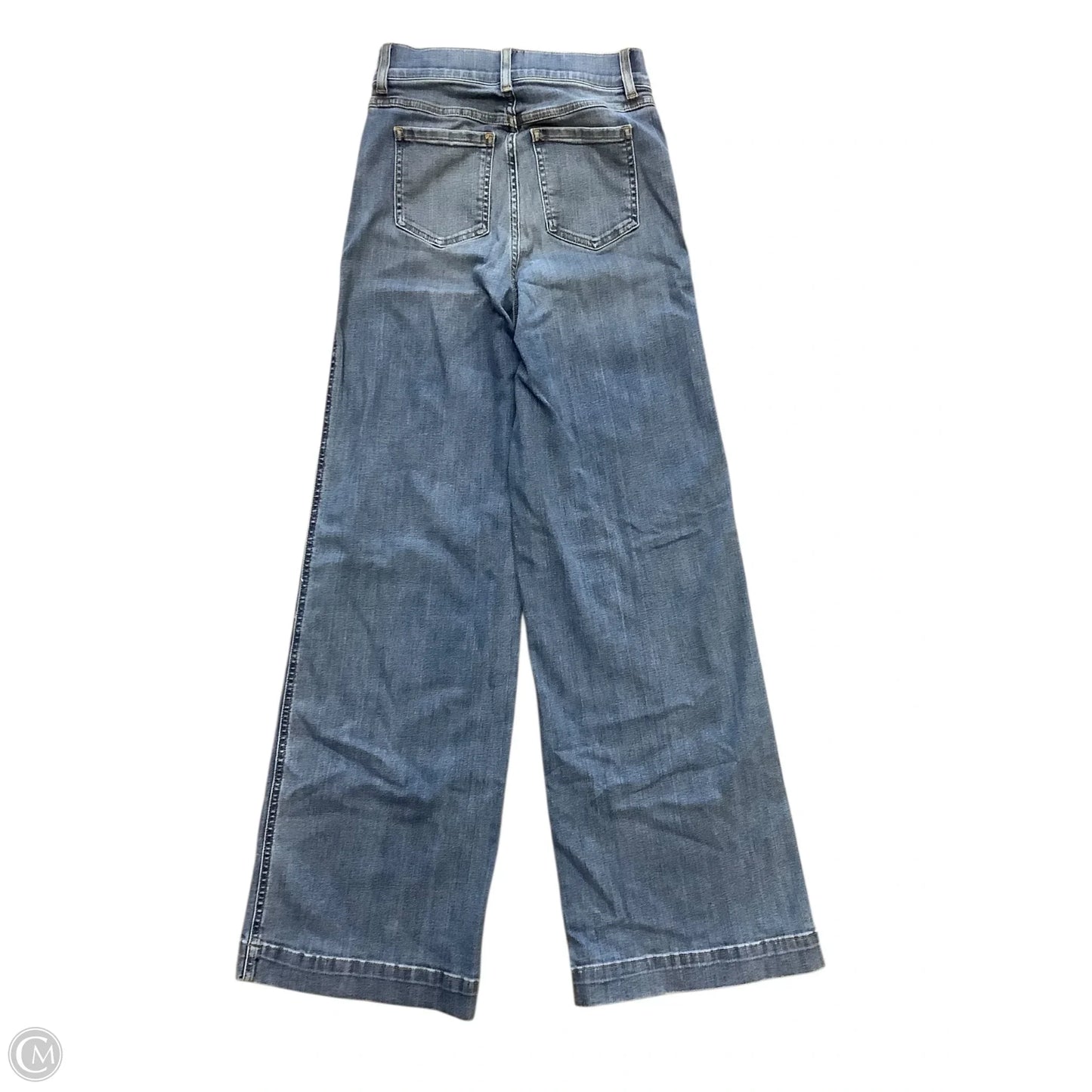 Jeans Flared By Spanx In Blue Denim, Size: Xs