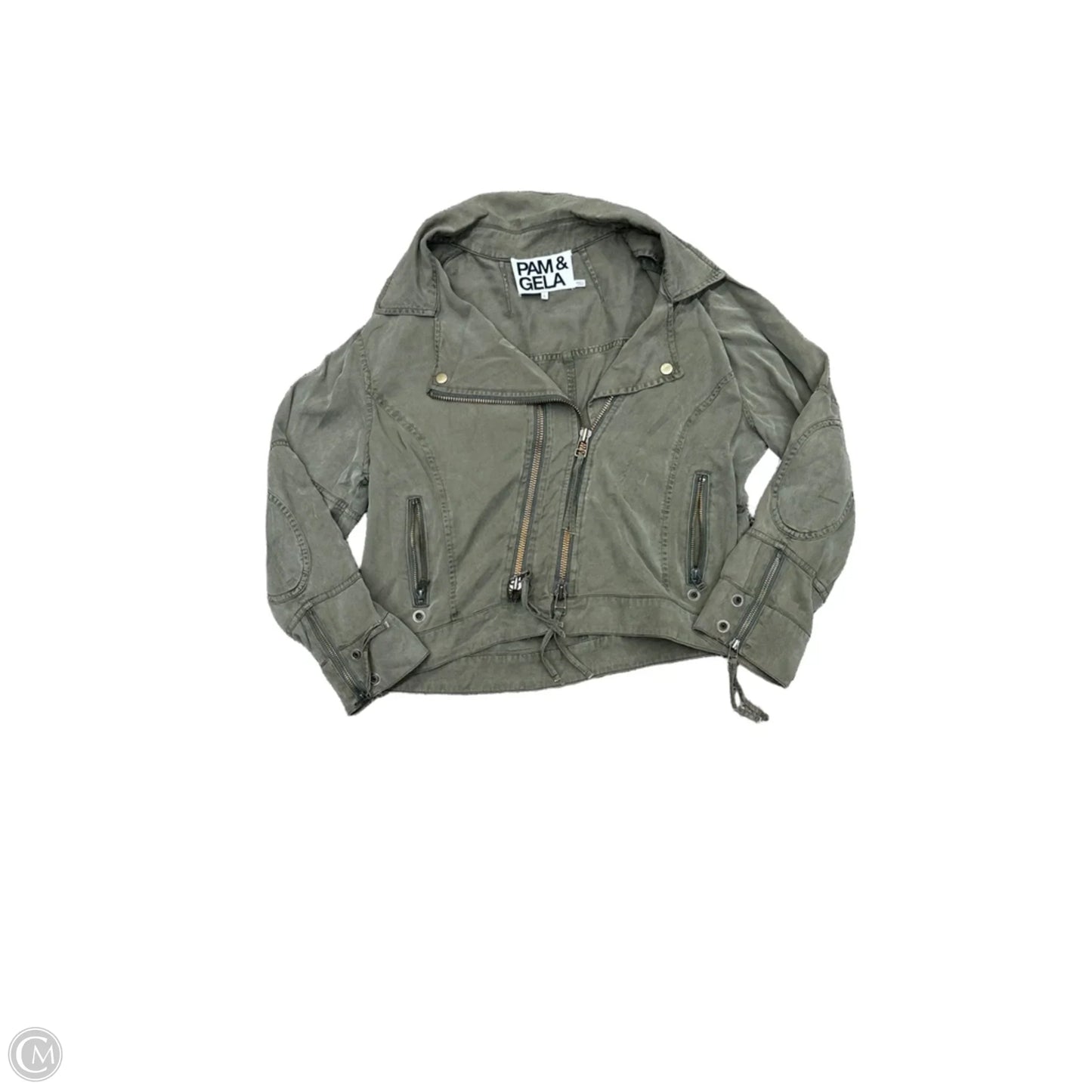 Jacket Moto By Cmc In Green, Size: L