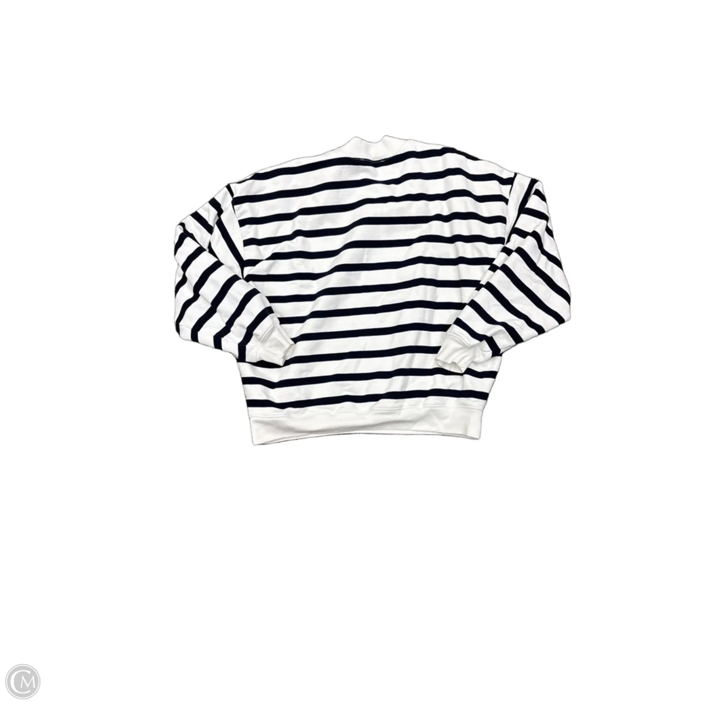 Top Long Sleeve Basic By Frame In Striped Pattern, Size: M