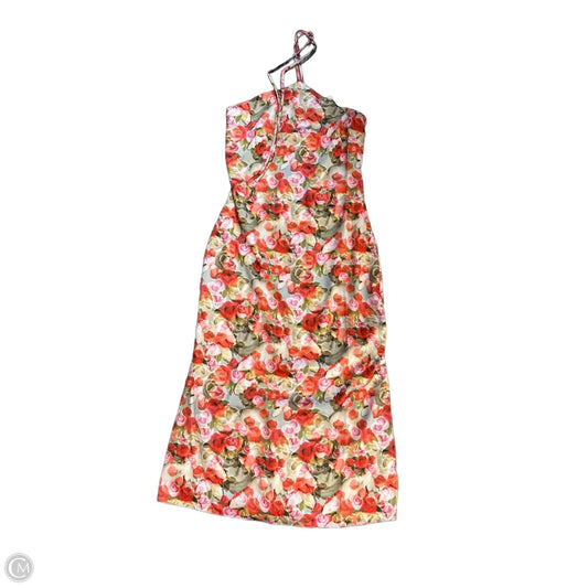 Dress Party Midi By Sage In Floral Print, Size: Xs