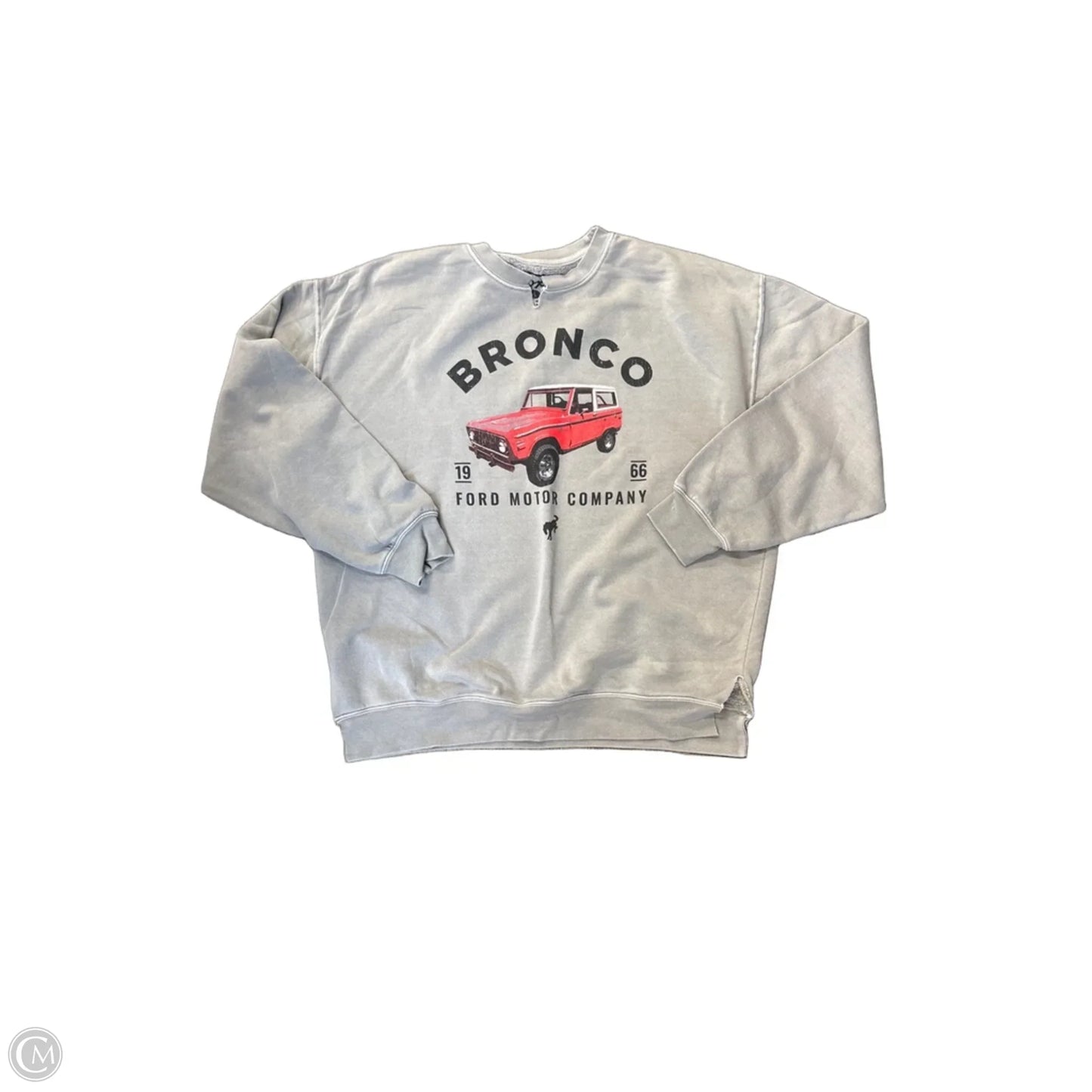 Sweatshirt Crewneck By Clothes Mentor In Grey, Size: L