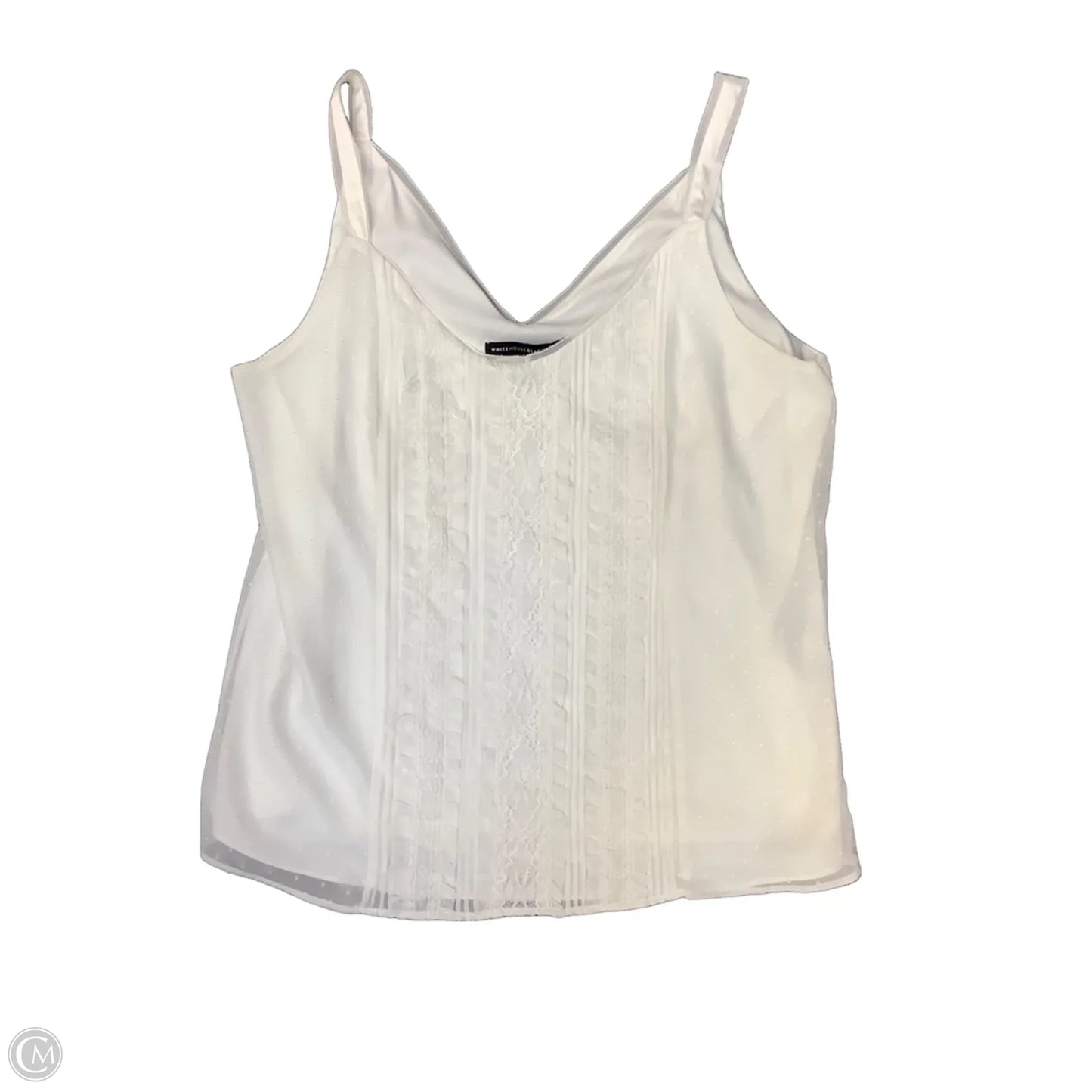 Blouse Sleeveless By White House Black Market In White, Size: L