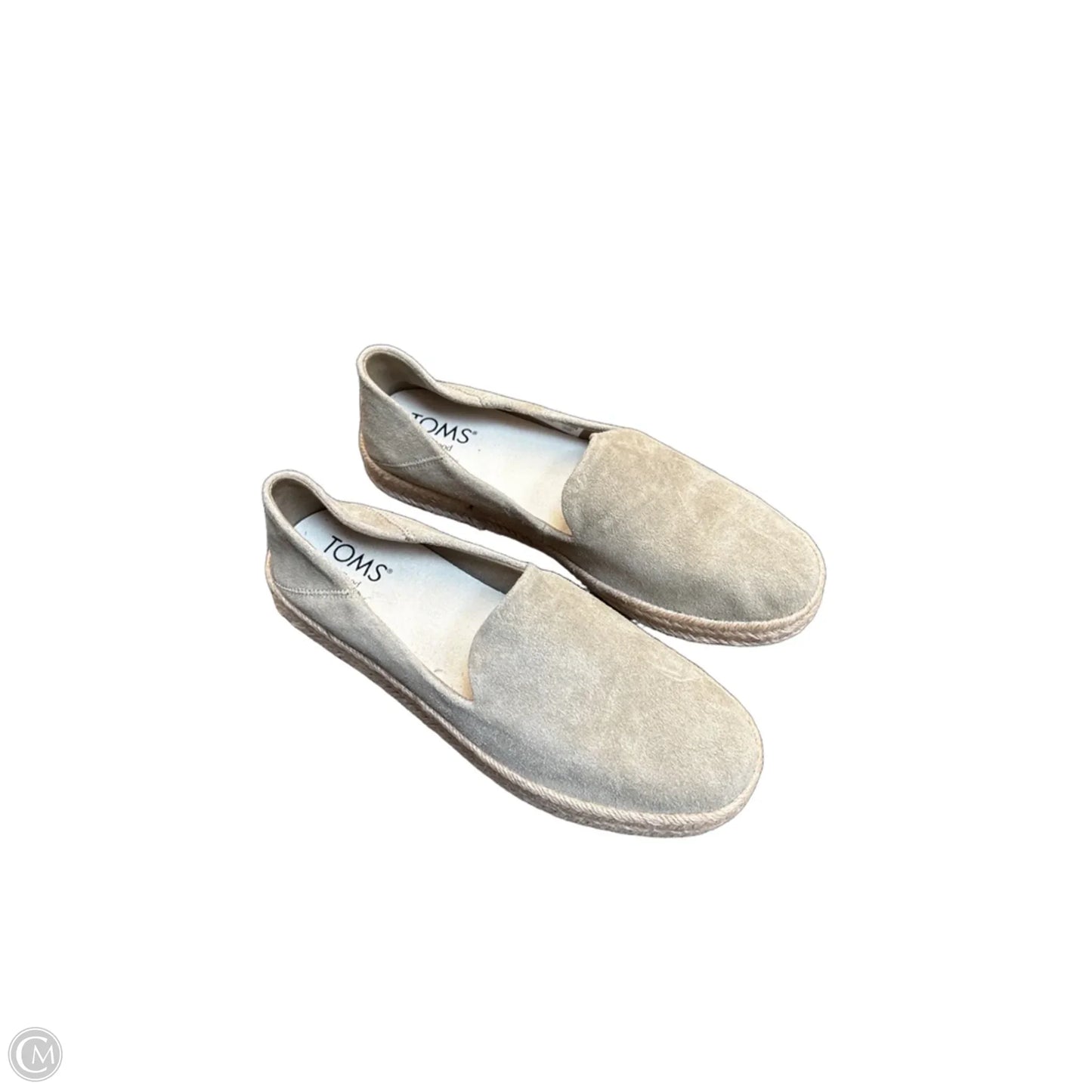Shoes Flats By Toms In Grey, Size: 8.5