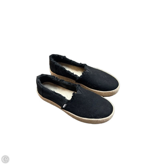 Shoes Flats By Toms In Black, Size: 8.5