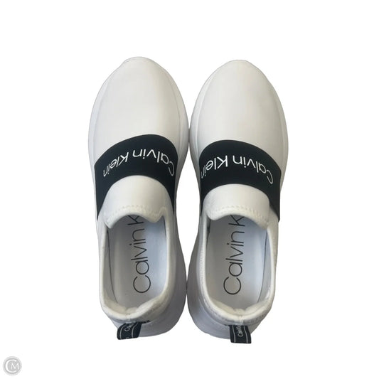 Shoes Sneakers By Calvin Klein In White, Size: 10