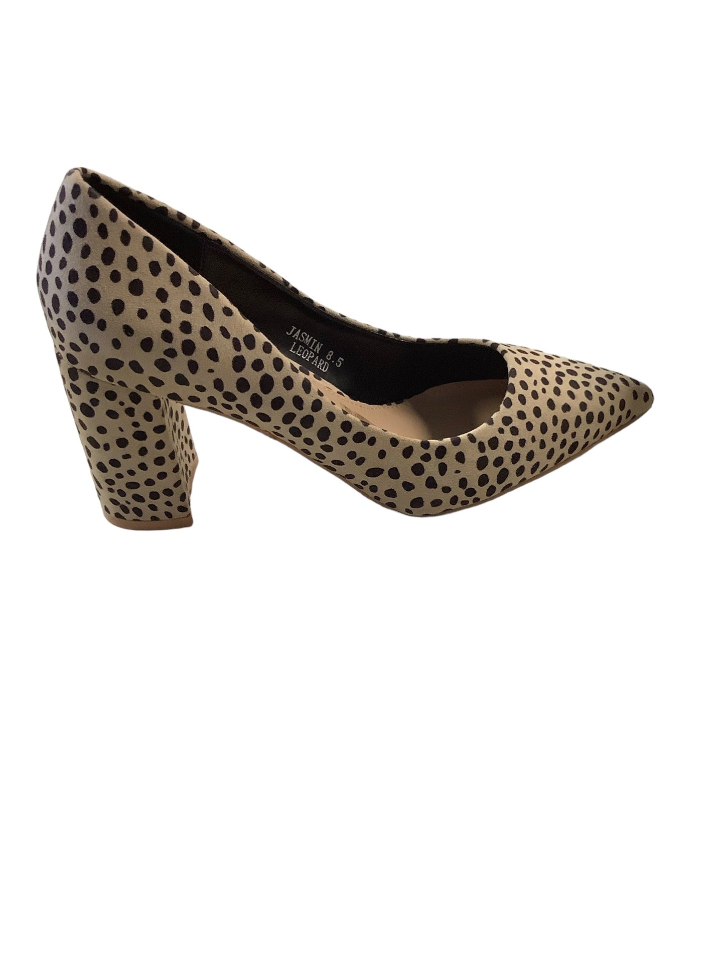 Shoes Heels Block By Vici In Animal Print, Size: 8.5