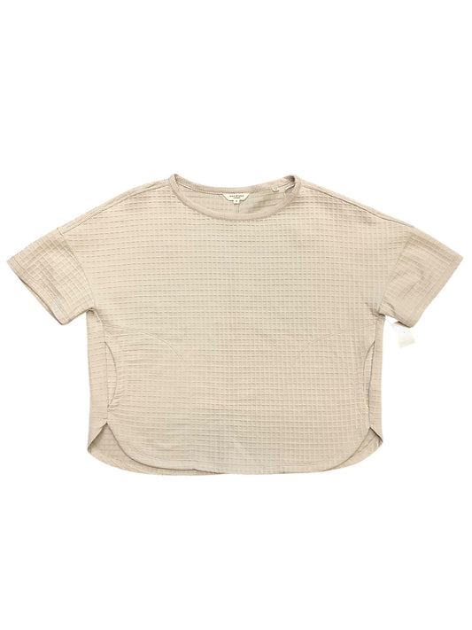 Top Short Sleeve Basic By Max Studio In Tan, Size: 6