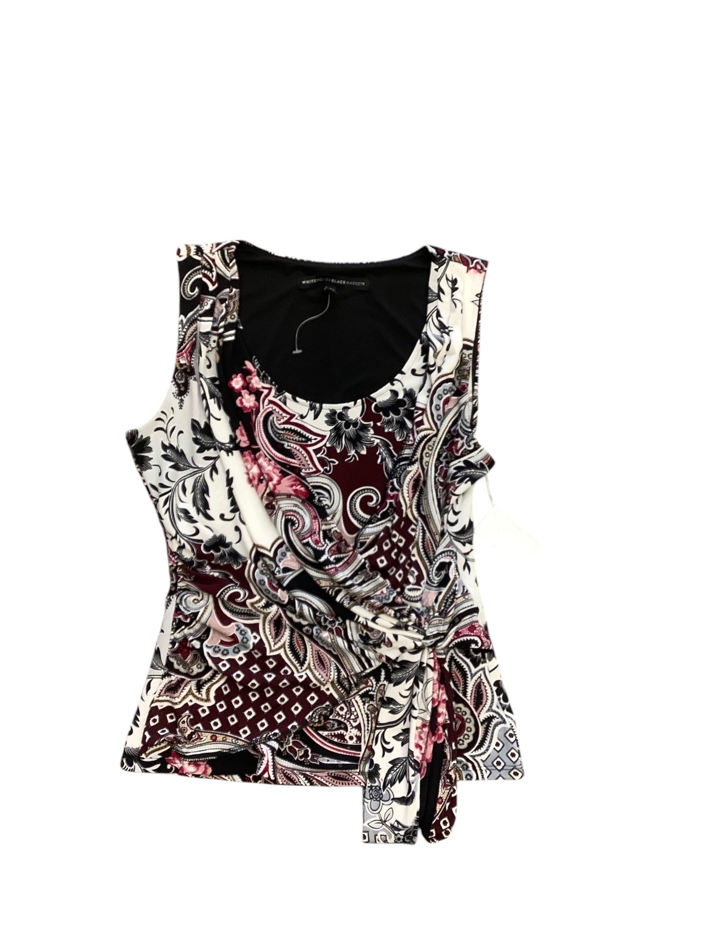 Top Sleeveless Basic By White House Black Market In Red & White, Size: Xsp