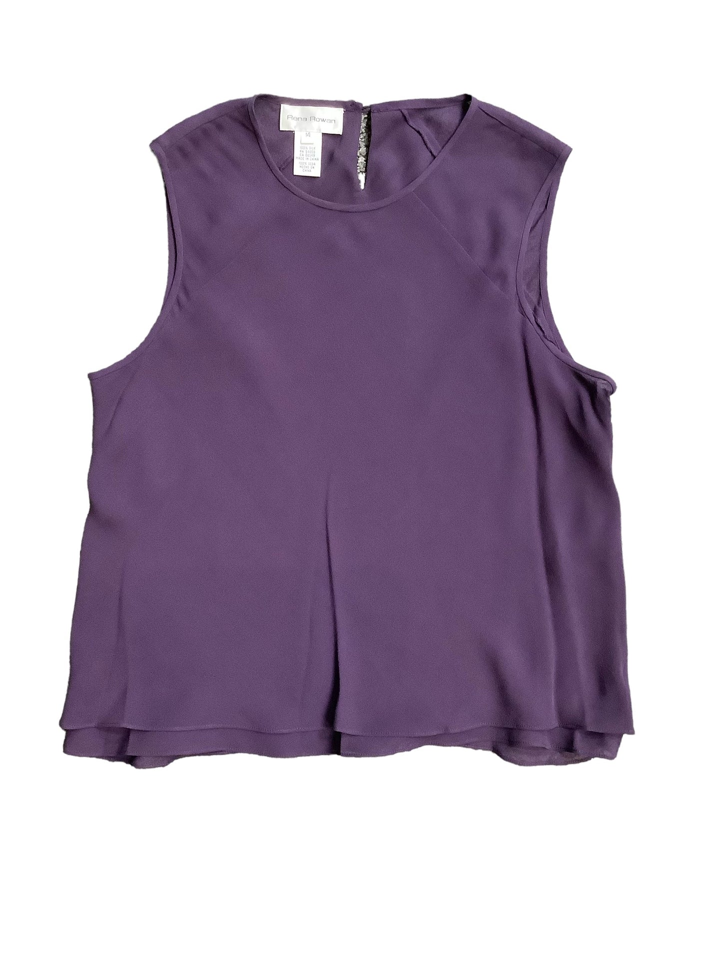 Top Sleeveless By Rena Rowan  Size: 14