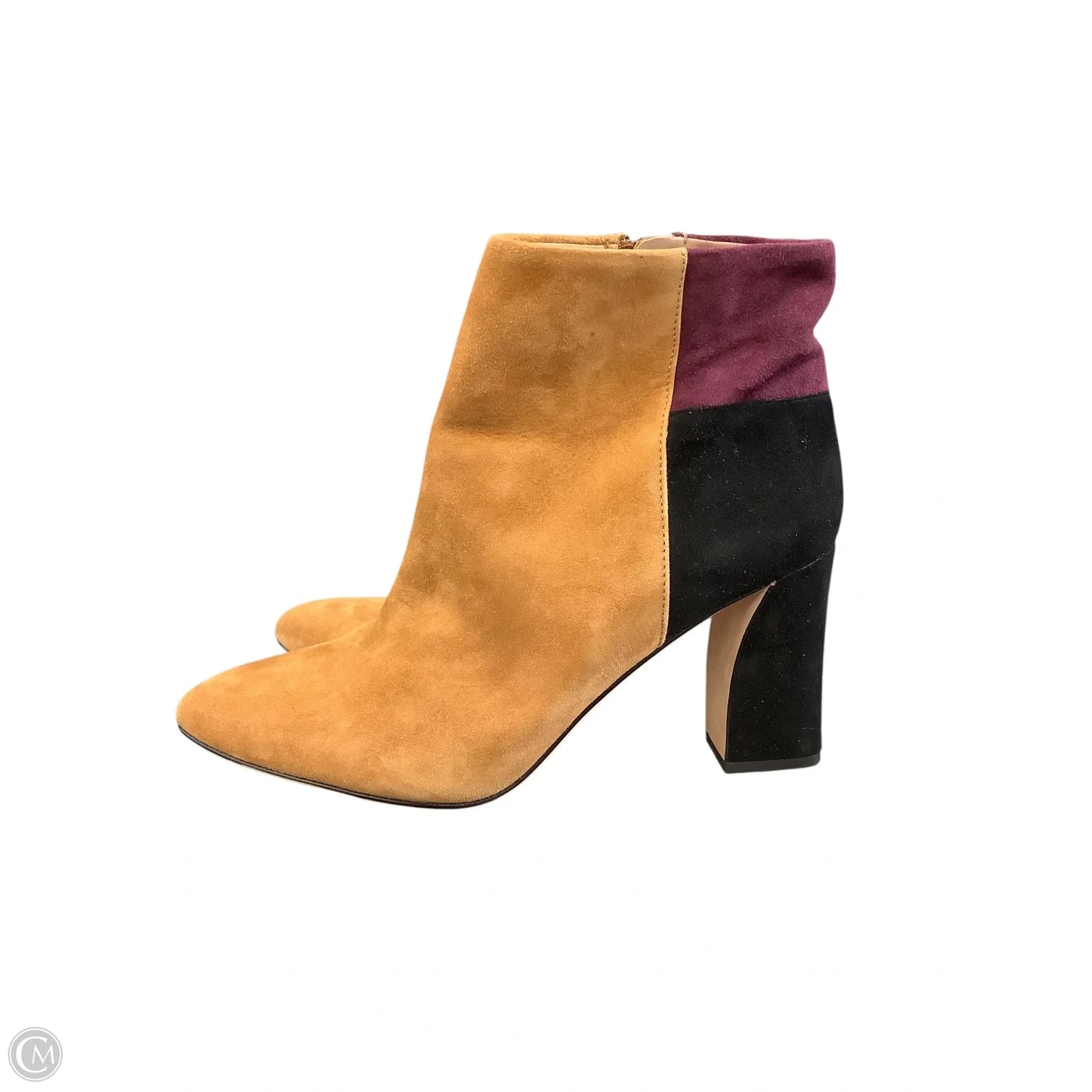 Boots Ankle Heels By Bcbgmaxazria In Black & Tan, Size: 10