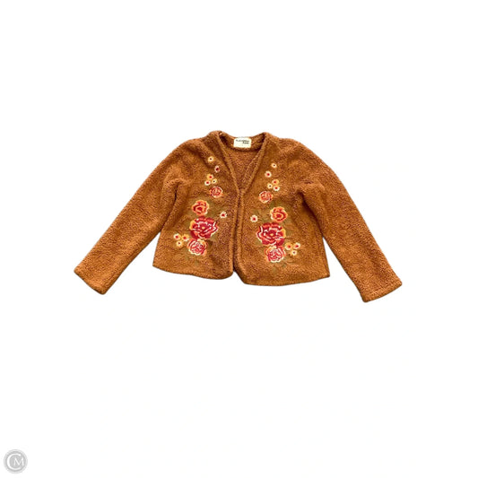 Jacket Fleece By Savanna Jane In Brown, Size: S