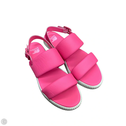 Sandals Flats By Sorel In Pink, Size: 9