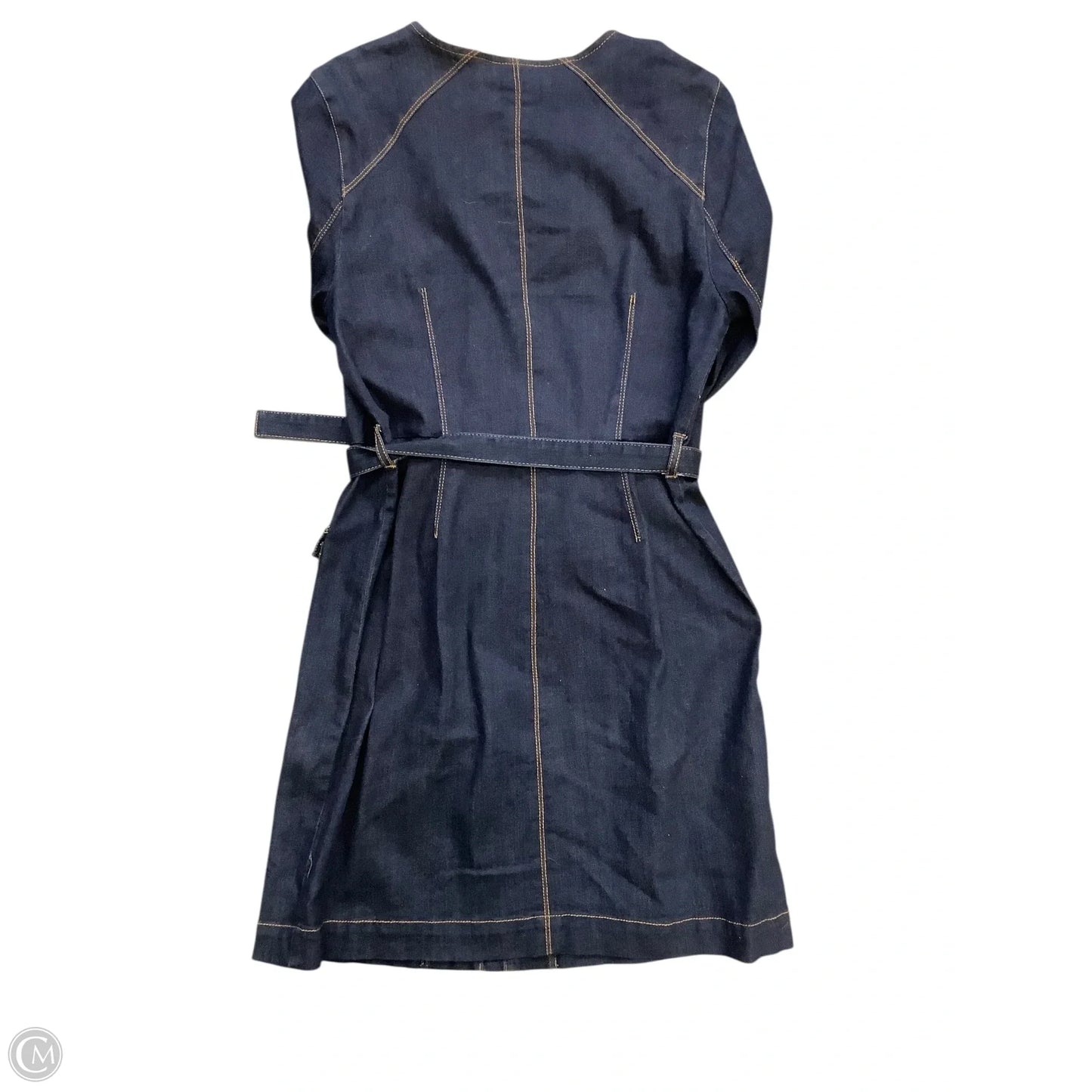 Dress Casual Midi By Inc In Blue Denim, Size: 12