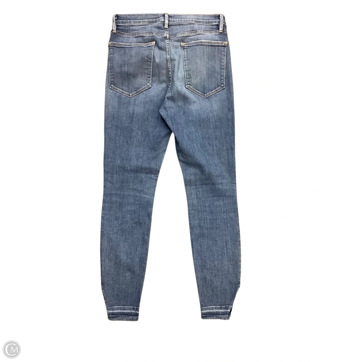 Jeans Skinny By Frame In Blue Denim, Size: 10 (30)