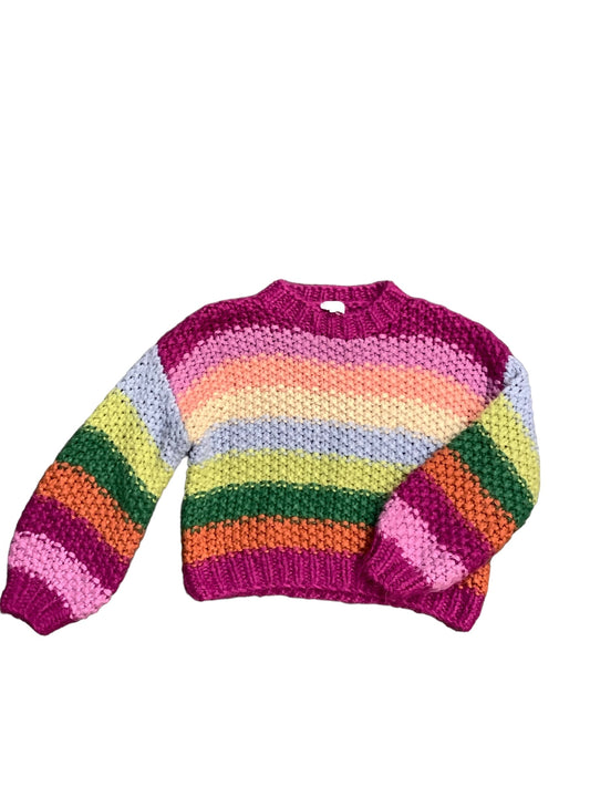 Rainbow Print Sweater Entro, Size L