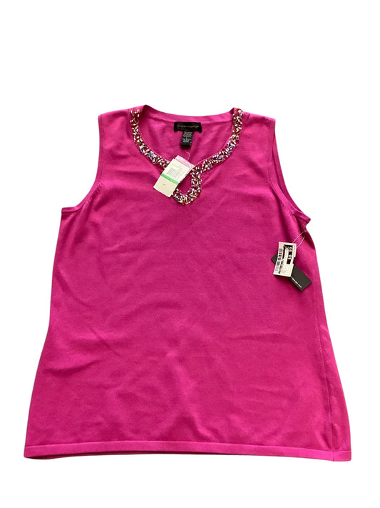 Top Sleeveless By Cable And Gauge In Purple, Size: L