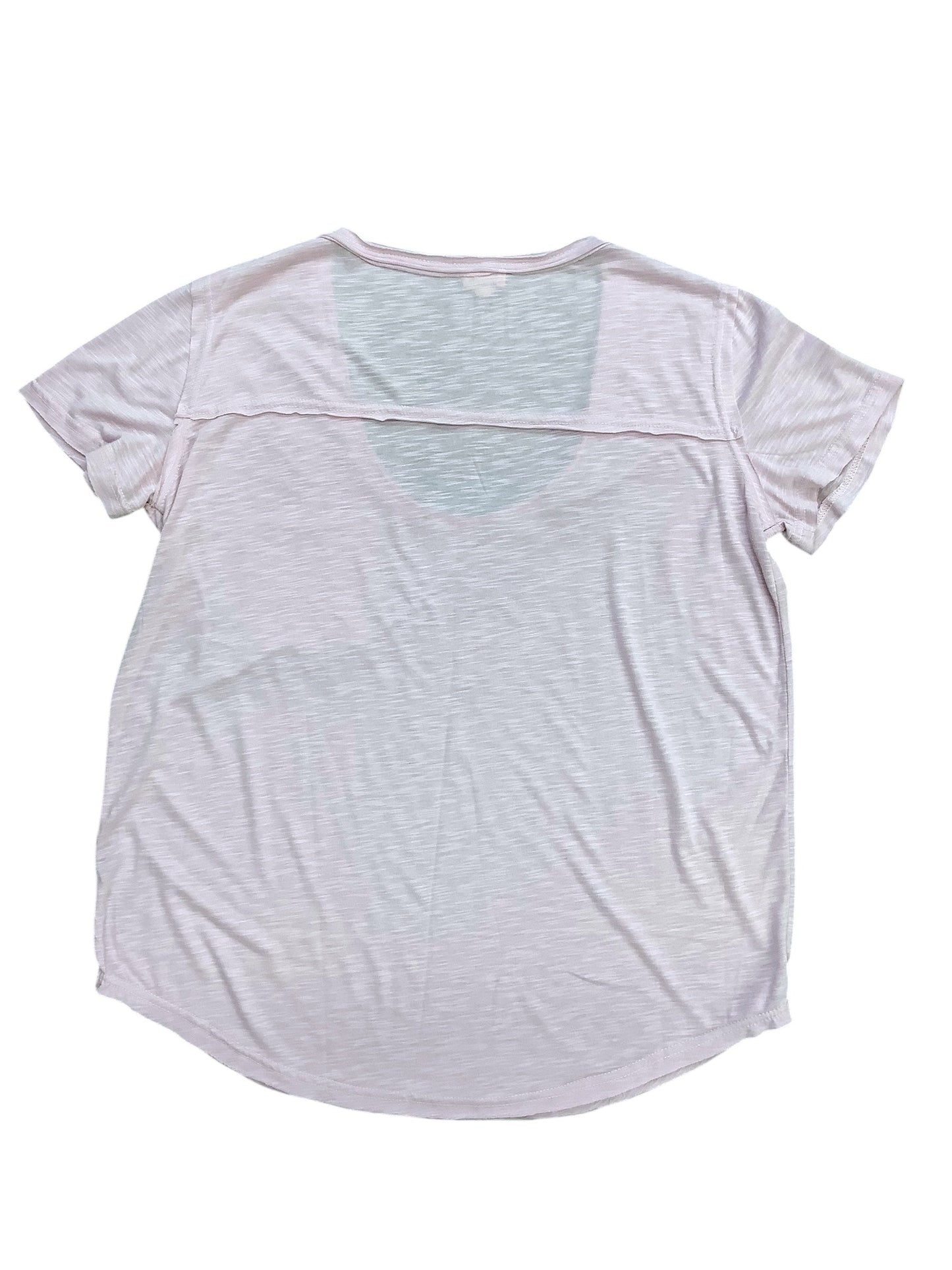 Top Short Sleeve Basic By Pol In Pink, Size: L