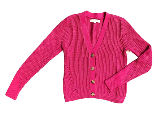 Pink Sweater Cardigan Loft, Size Xs