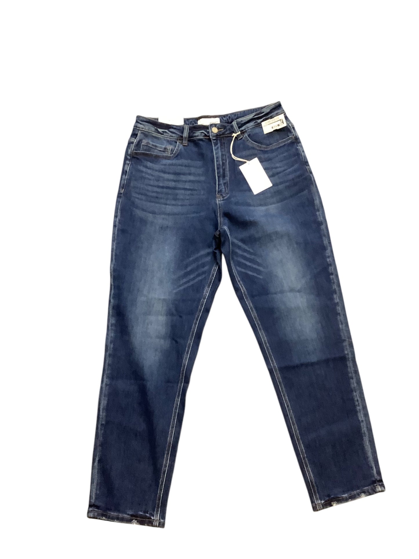 Jeans Straight By Vervet In Blue Denim, Size: 12