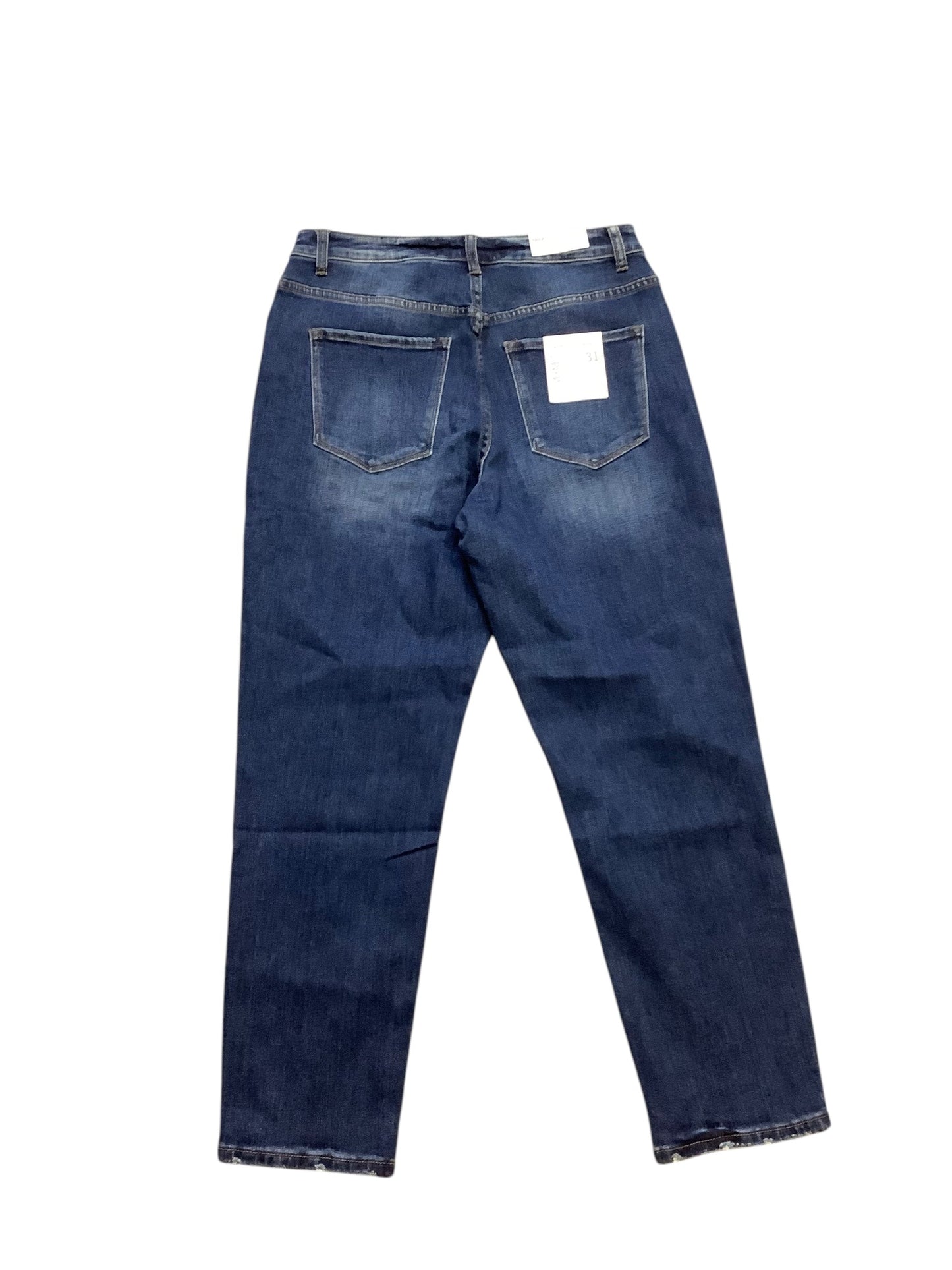 Jeans Straight By Vervet In Blue Denim, Size: 12