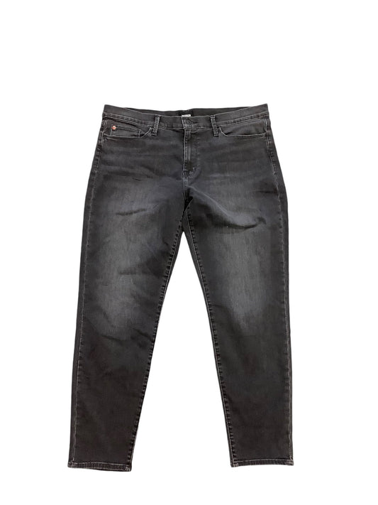 Jeans Skinny By Hudson In Black Denim, Size: 12