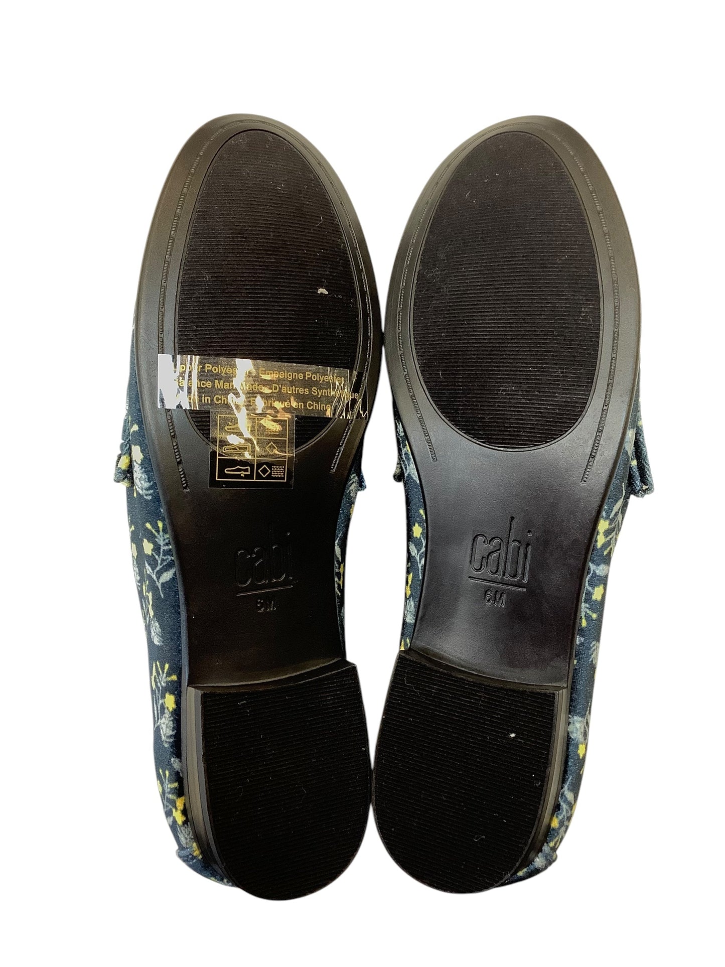 Shoes Flats By Cabi In Blue & Yellow, Size: 6