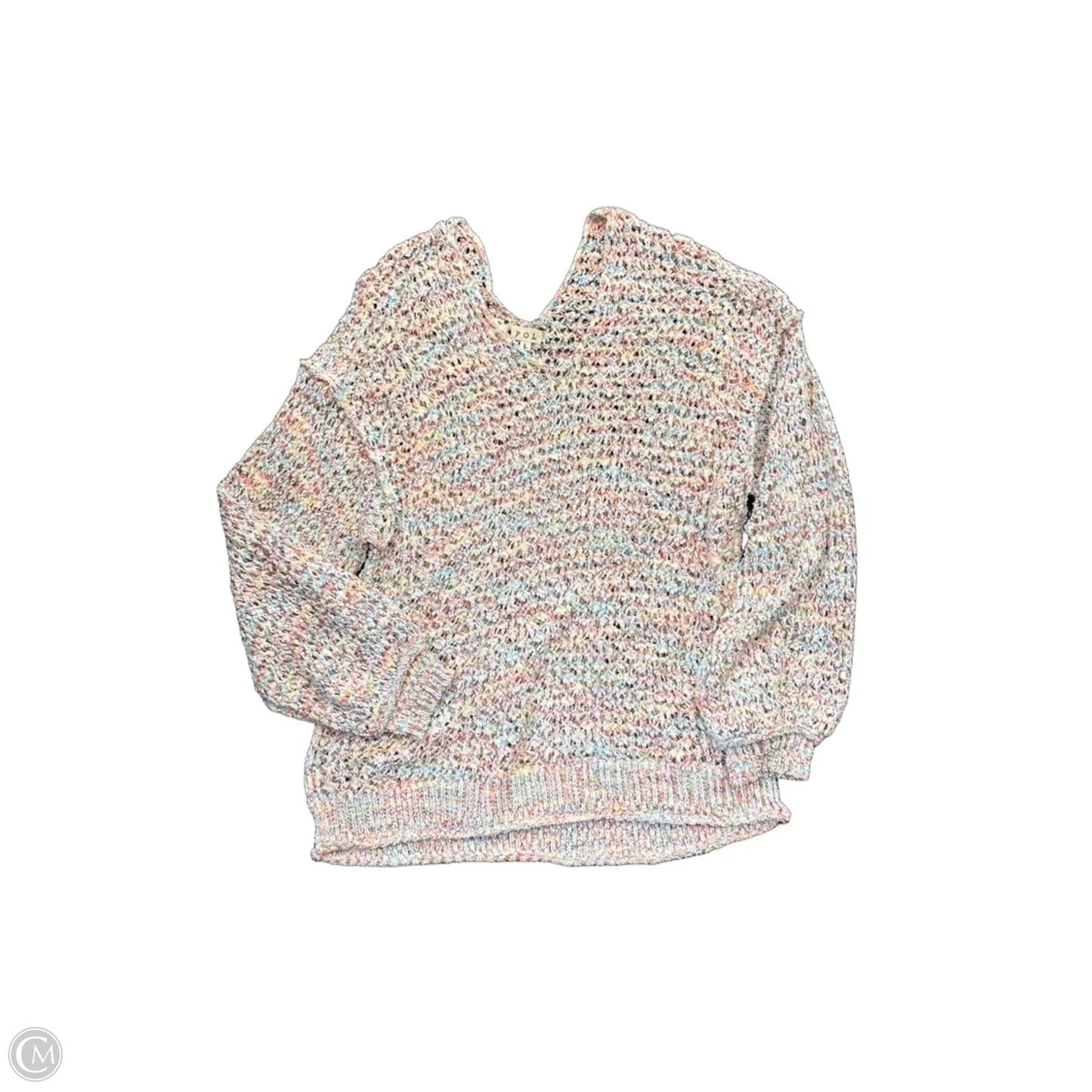 Sweater By Pol In Rainbow Print, Size: L