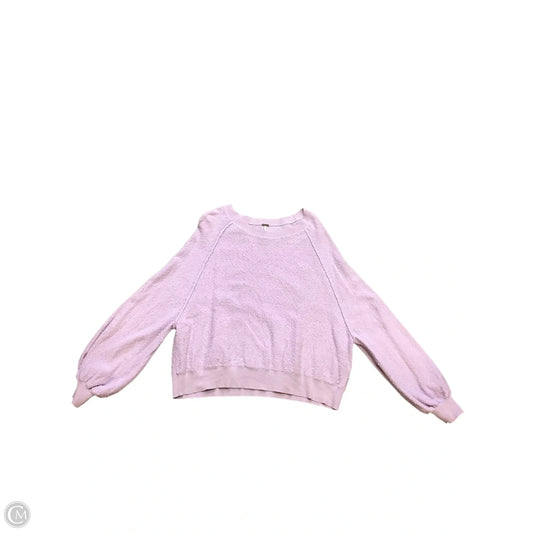 Sweatshirt Crewneck By Free People In Purple, Size: S