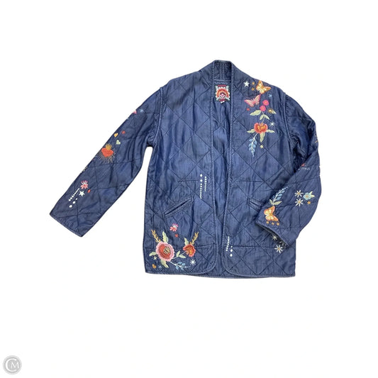 Jacket Other By Johnny Was In Blue, Size: S