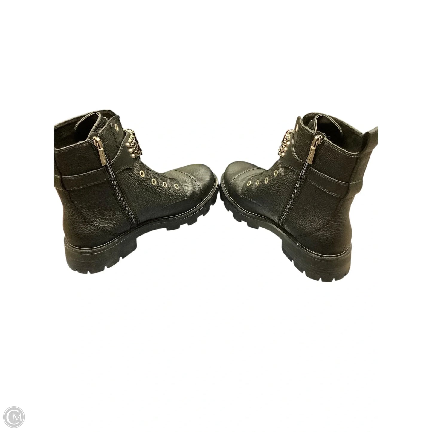 Boots Designer By Karl Lagerfeld In Black, Size: 11