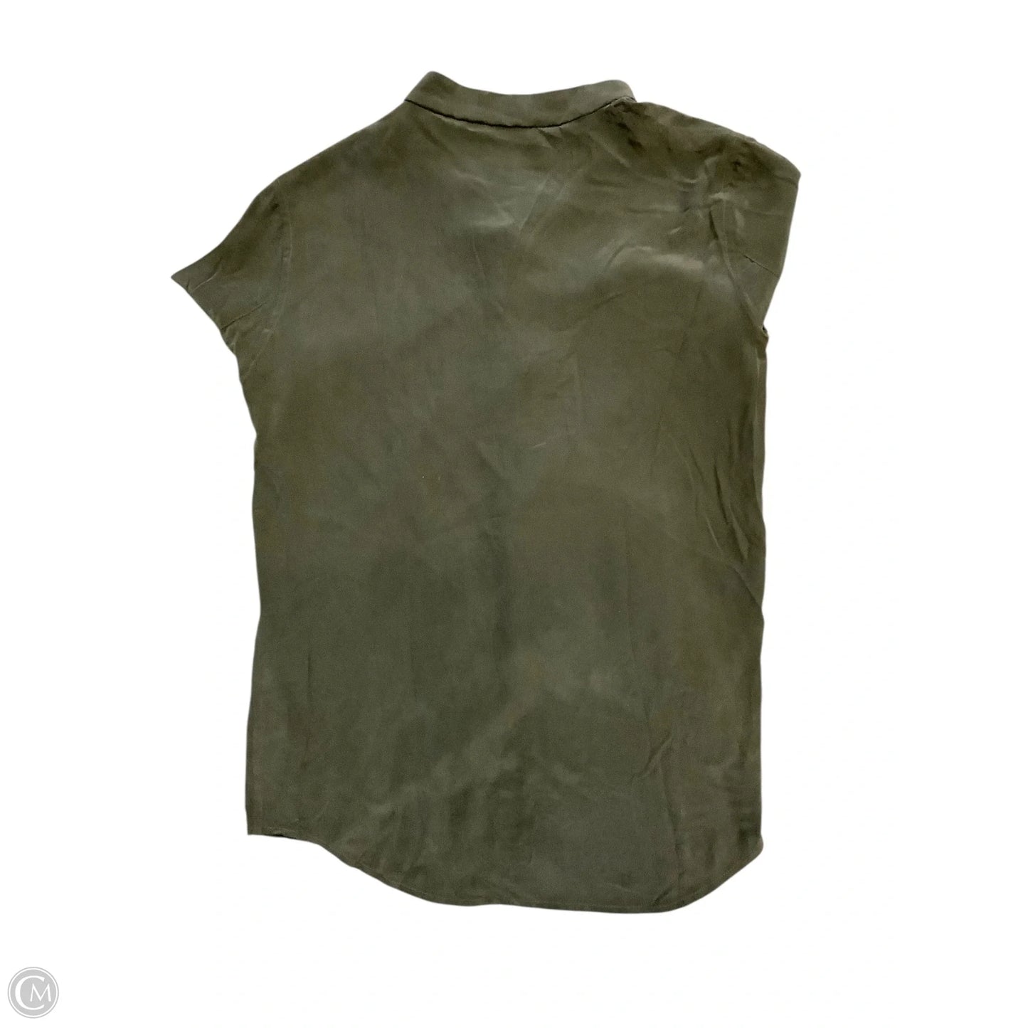 Blouse Long Sleeve By Everlane In Green, Size: S
