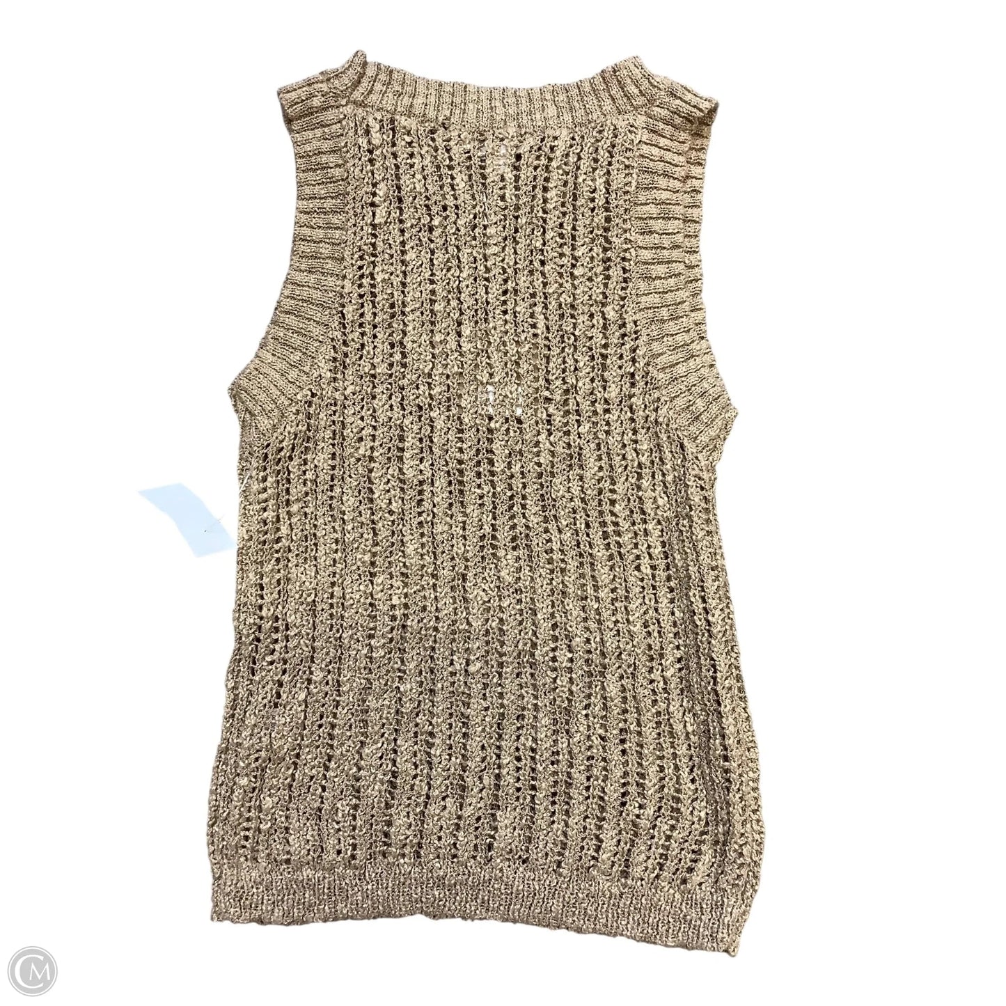 Vest Sweater By Blu Pepper In Brown, Size: S