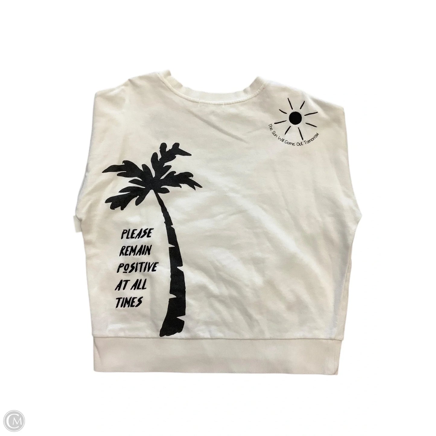 Sweatshirt Crewneck By Cmc In White, Size: S